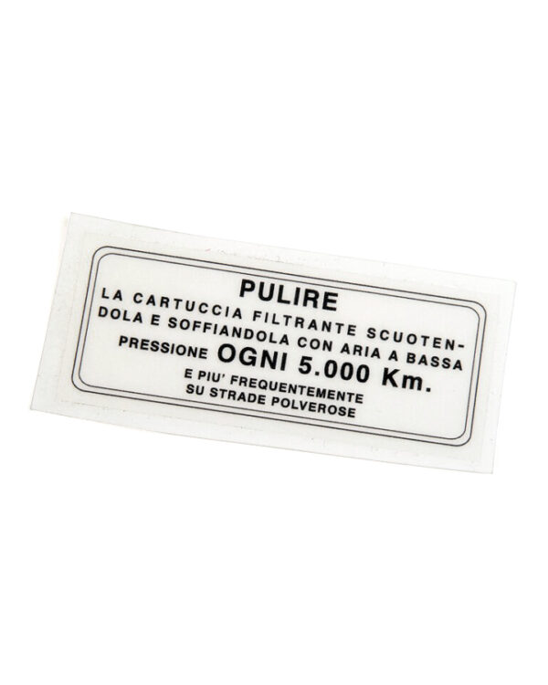 Autocollant de filtre à air - Casa Lambretta C 224 (C224)