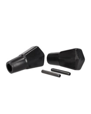 Kit tampons de béquille noirs - Casa Lambretta T 213 (T213)
